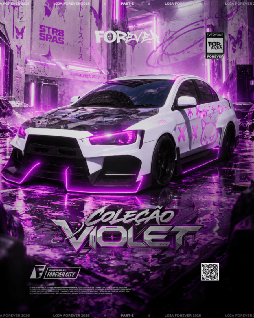 Lancer Evo-X Violet [16 TIROS]