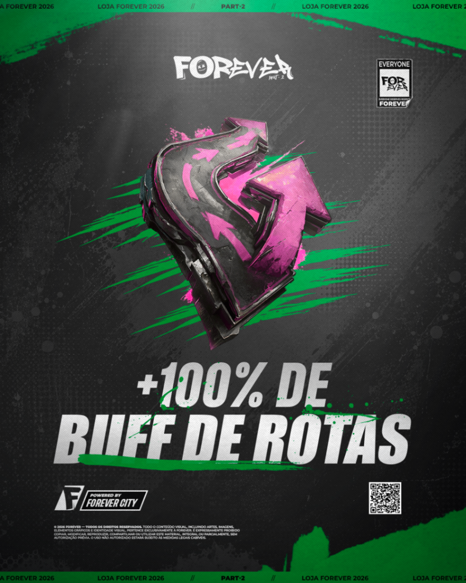 Buff de Rotas +100% (48 horas)