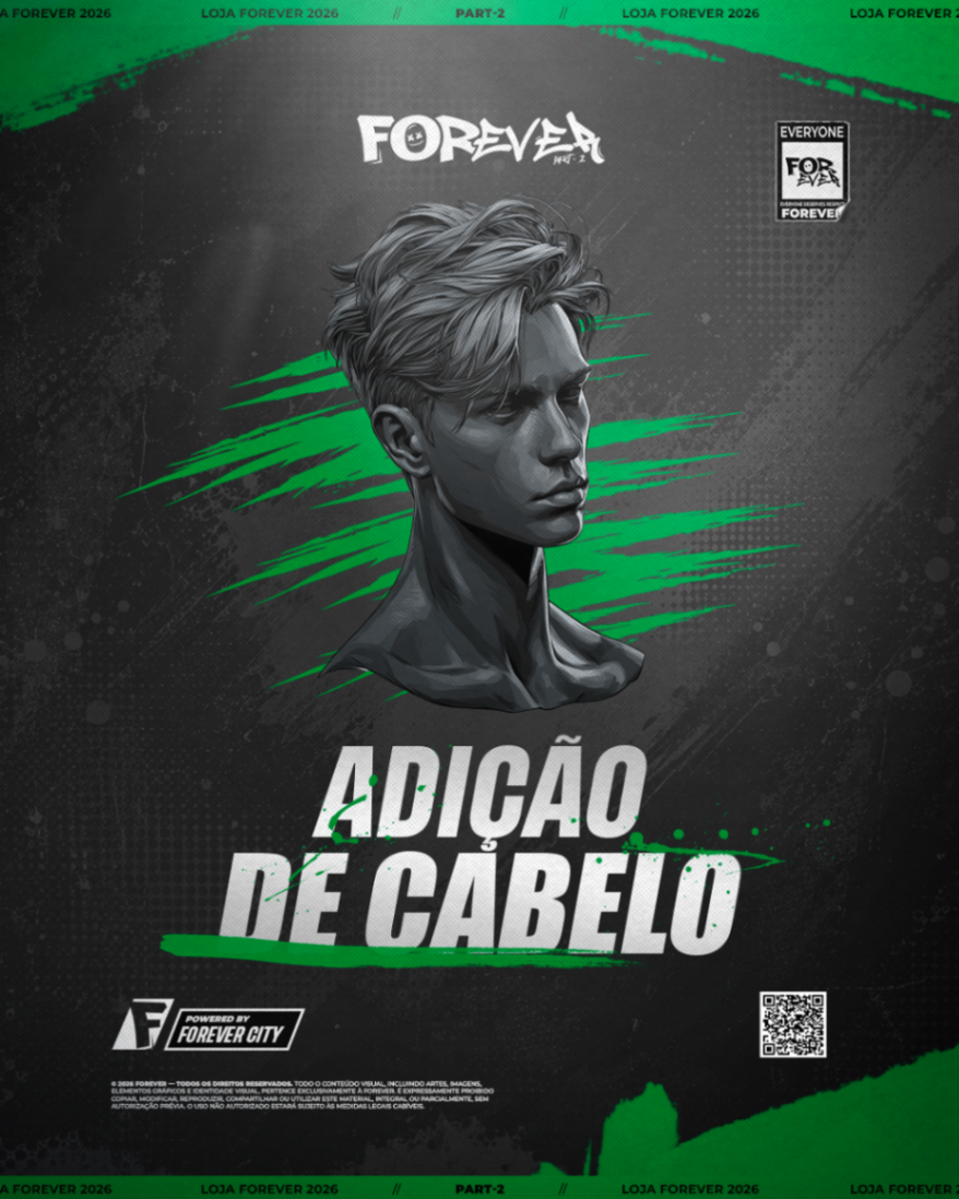 Adição de cabelo