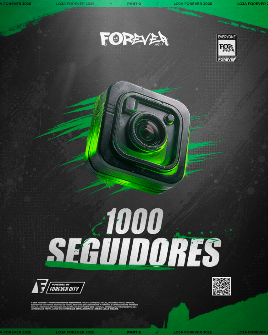 Evergram 1.000 Seguidores